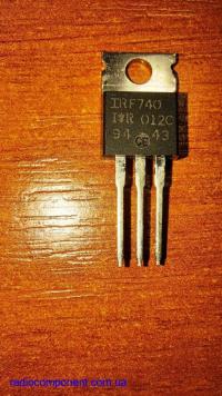 IRF740    транзистор MOSFET  N- канальный  полевой  10А / 400В / 125Вт /