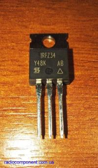 IRFZ34     транзистор MOSFET  N- канальный  полевой   / 30А / 60В / 88Вт /