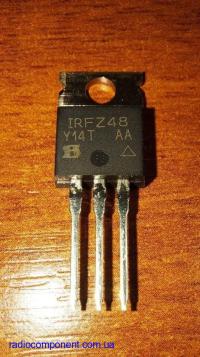IRFZ48      транзистор MOSFET  N- канальный  полевой   / 50А / 60В / 190Вт /