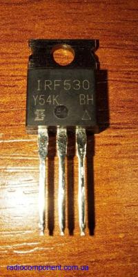 IRF530      транзистор MOSFET  N- канальный  полевой  / 14А / 100В / 88Вт /