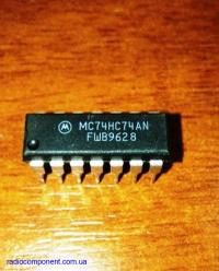 MC74HC74AN   MOTOROLA   микросхема логики  (Прототип  К1564ТМ2)